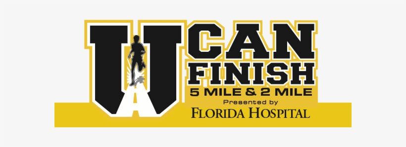 U Can Finish 5 Mile & 2 Mile Presented By Florida Hospital - Ucf 5 Miler, transparent png #1949866