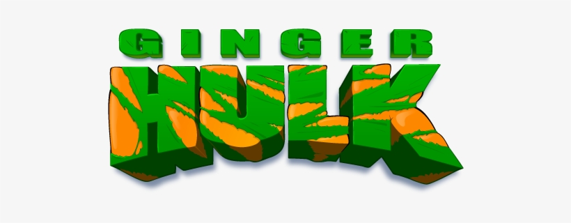 Ginger Hulk Logo - Graphic Design, transparent png #1950358