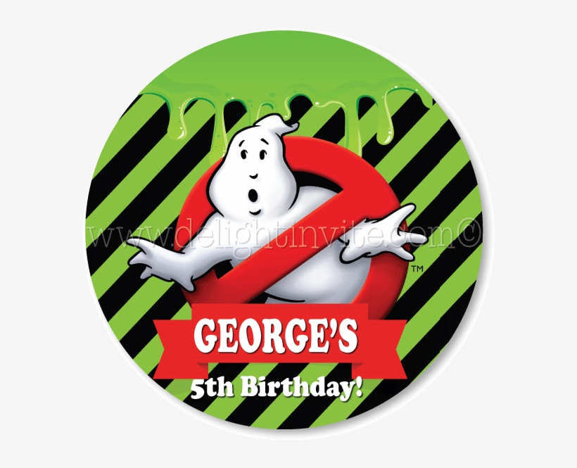 Ghostbusters Favor Tags - Ghostbusters Birthday Stickers, transparent png #1950458