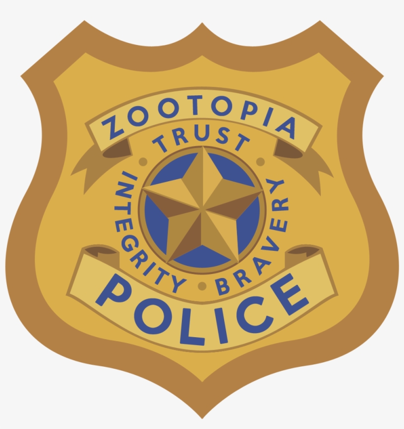 In Lieu Of Doing Anything Useful Today, I Made A Vector - Zootopia Zpd Badge, transparent png #1951040
