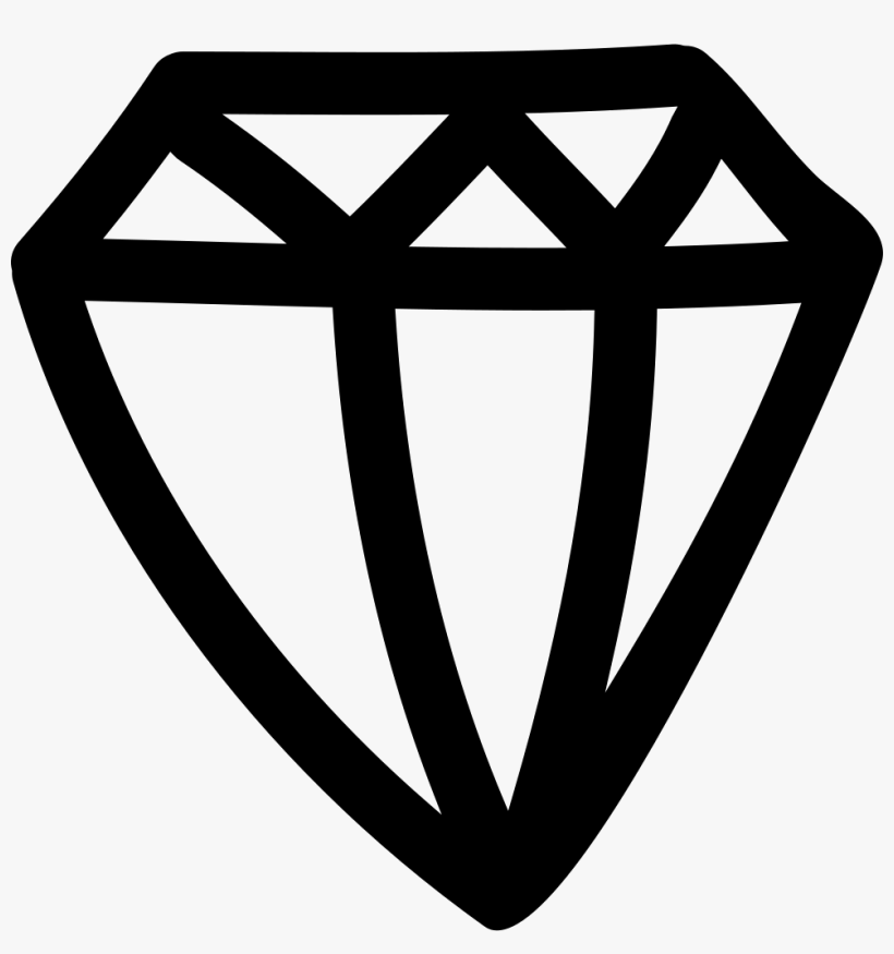 Drawn Diamond Logo - Hand Drawn Diamond Png, transparent png #1951094