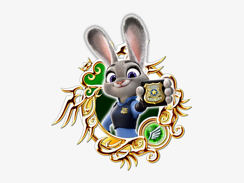 The First Bunny To Ever Join Zootopia's Police Department - Stained Glass 7 Khux, transparent png #1951115