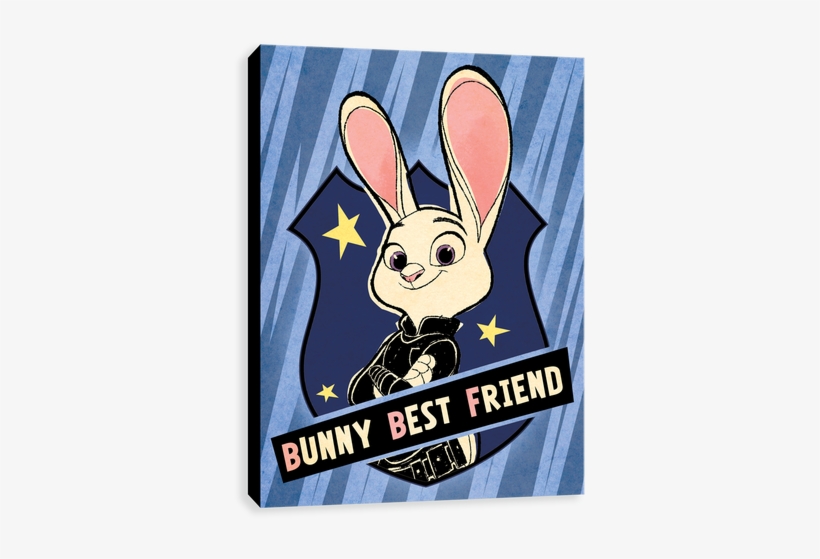 Judy Bbf Badge - Zootopia Disney Top - Bunny Best Friend - For Women, transparent png #1951315