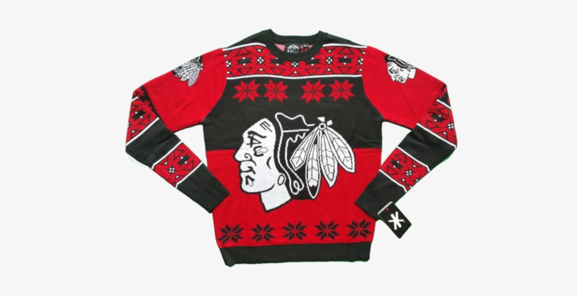Chicago Blackhawks Big Logo Ugly Christmas Sweater - Chicago Blackhawks Surface Pro (2017) Skin - Chicago, transparent png #1951371