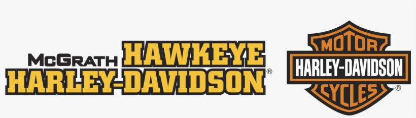 Mcgrath Hawkeye Harley-davidson Logo Horizontal - Harley Davidson, transparent png #1951736