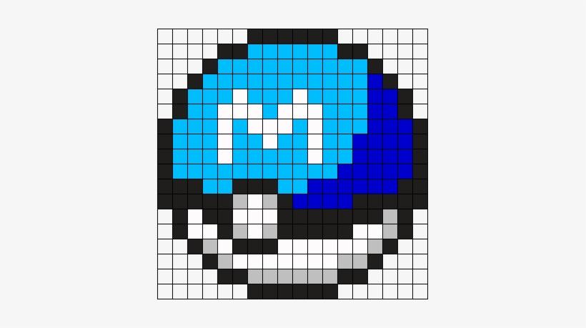 Team Mystic Pokeball Perler Bead Pattern / Bead Sprite - Pokeball Pixel Png, transparent png #1951998