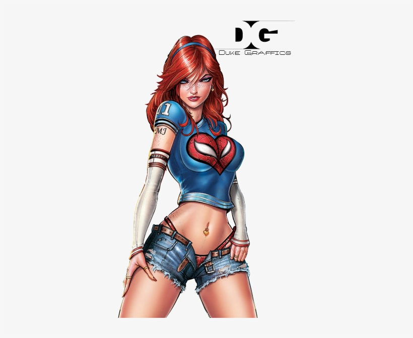 Starfire Marvel - Mary Jane Watson Render, transparent png #1952764