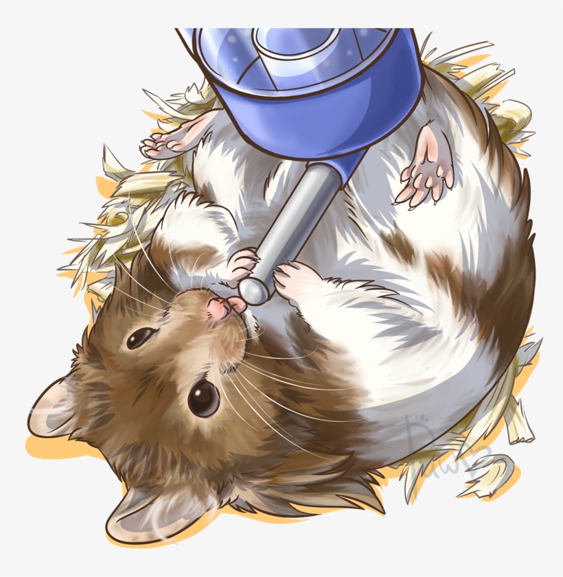 When You're Thirsty By Pawlove-arts - Hamster, transparent png #1953389
