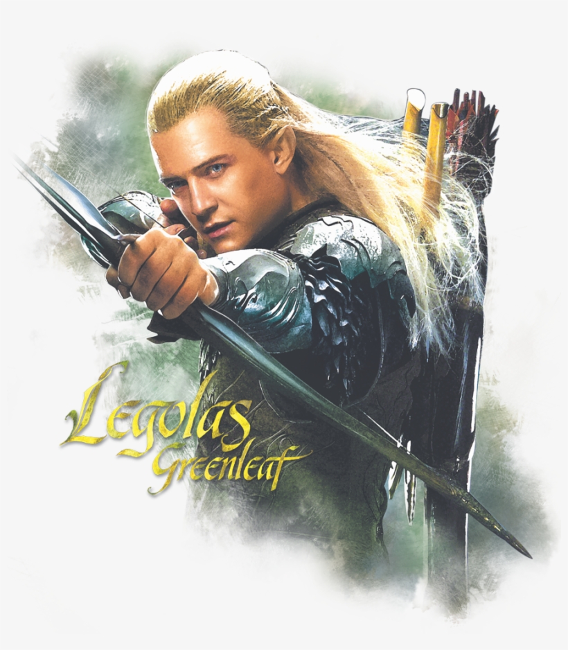 The Hobbit Legolas Greenleaf Juniors T-shirt - Hobbit - Legolas Greenleaf T-shirt Size M, transparent png #1954252