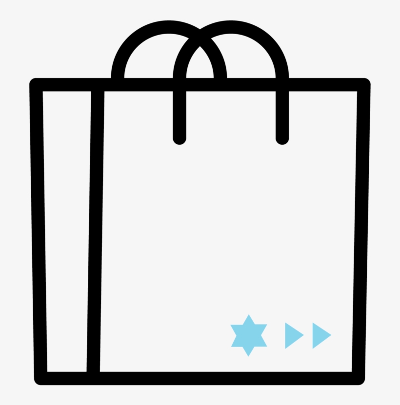 Dreidel Clipart Hanukkah Present - Shopping, transparent png #1954718