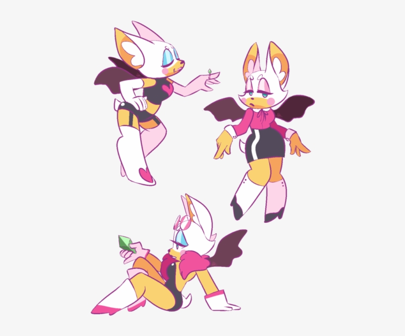 Transparent Bat - Rouge The Bat Art, transparent png #1955503