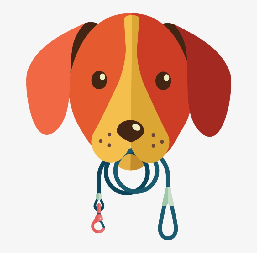 Dog Waste Bags Dog With Leash - Christmas Day, transparent png #1955534