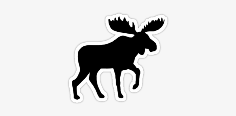 Moose Silhouette By Jenn Inashvili - Moose Silhouette, transparent png #1956083