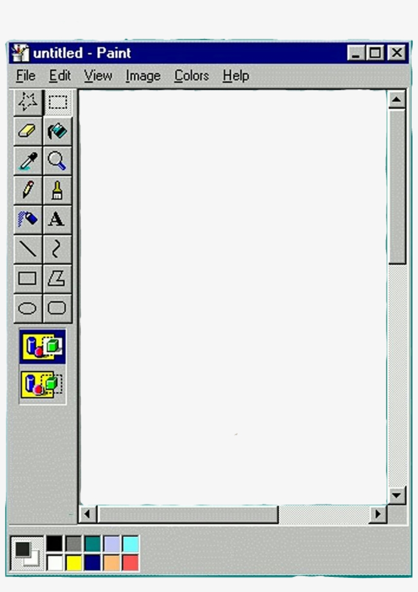 Report Abuse - Ms Paint Windows 98, transparent png #1956345