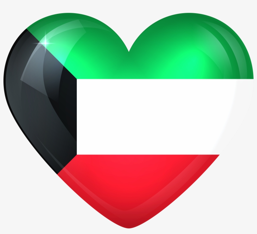 American Flag Heart Png - Kuwait National Day Heart, transparent png #1956590