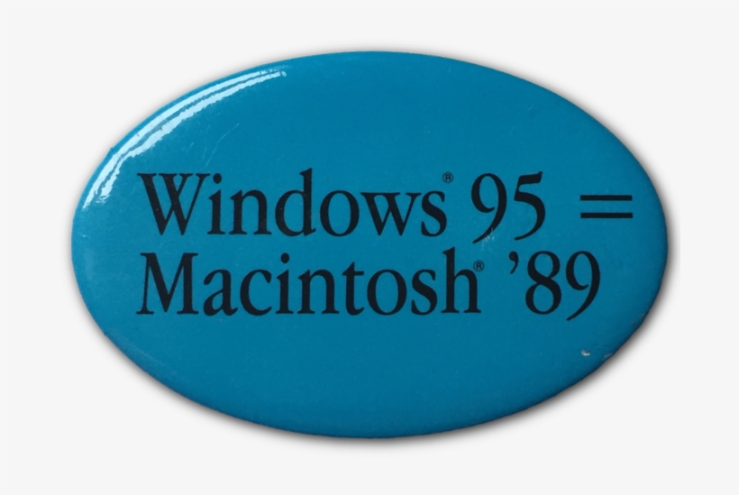 Win 95 = Mac 89 Button - Wall Sticker Personalised Family Name, transparent png #1956591