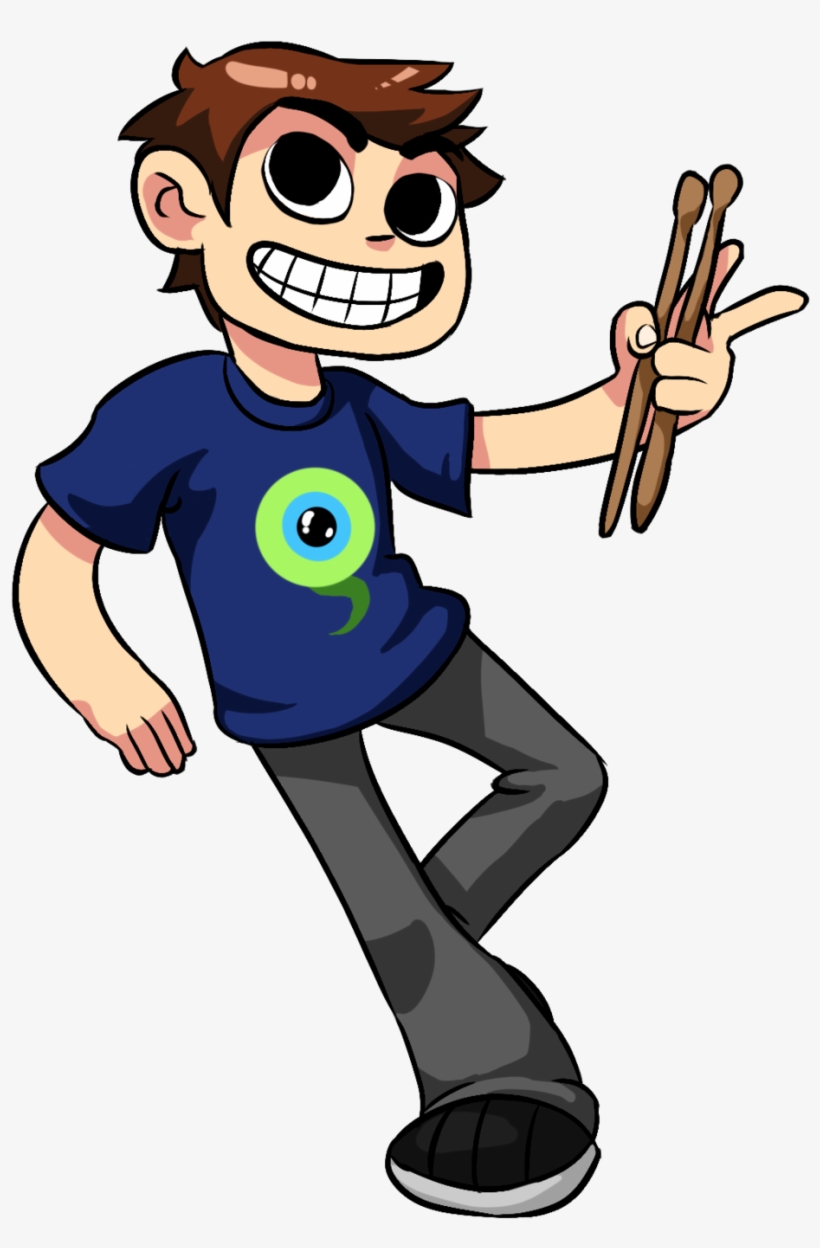 The Bitdrummer By Monstertooth On Deviantart Thebitdrummer - Fanart Scott Pilgrim, transparent png #1957049