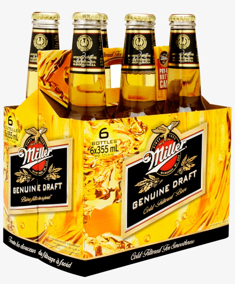 Miller Genuine Draft Beer - Miller Genuine Draft (mgd), transparent png #1957560