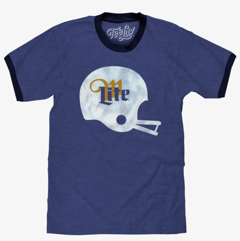 Miller Lite Helmet Logo - Miller Lite Helmet Logo | Soft Touch Tee-medium, transparent png #1957782