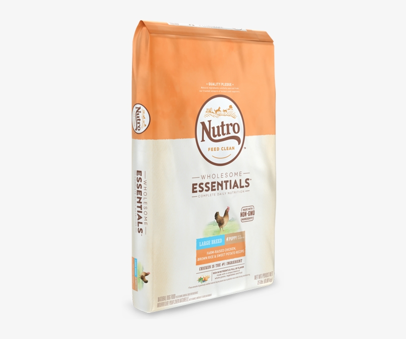 Nutro™ Wholesome Essentials™ Large Breed Puppy Farm-raised - Chicken And Brown Rice Food For Large Breed Senior, transparent png #1957845