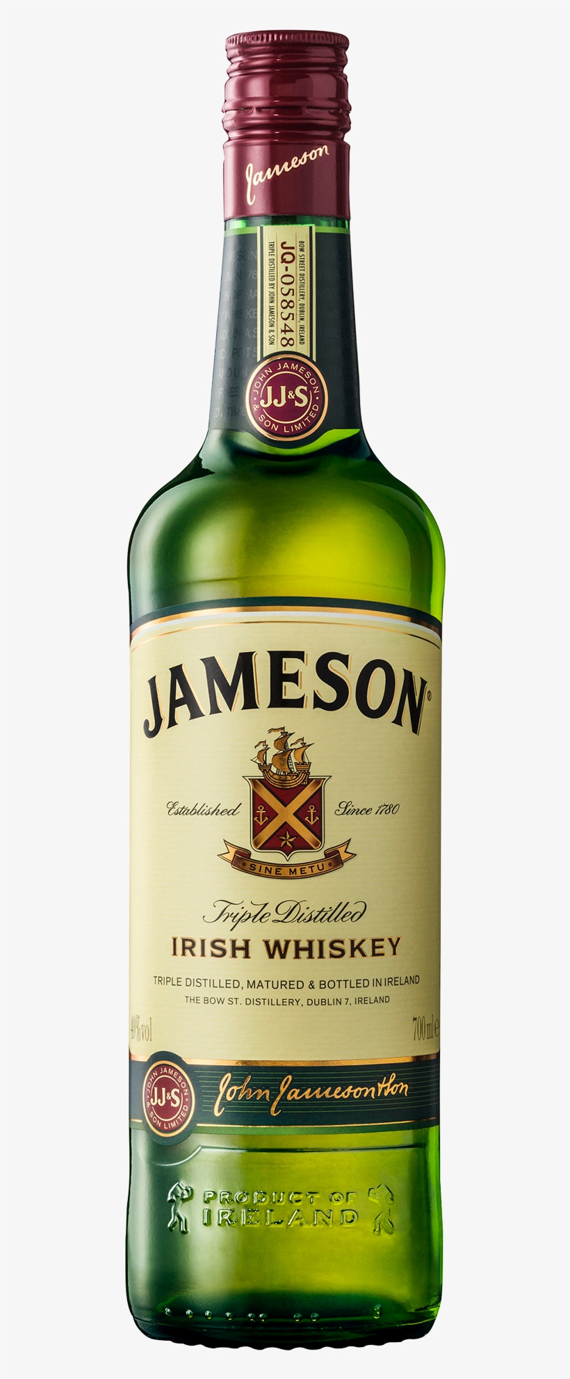 Jameson Irish Whiskey 700ml Bottle - Jameson Irish Whiskey (1000ml), transparent png #1958224