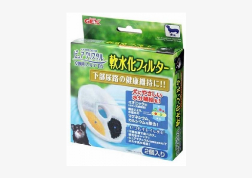 Pure Crystal Ion Filter Media For Dogs 2pcs - ピュアクリスタル 軟水化フィルター 犬用 2個入り 犬 循環型給水器 Gex Pure Crystal, transparent png #1958387