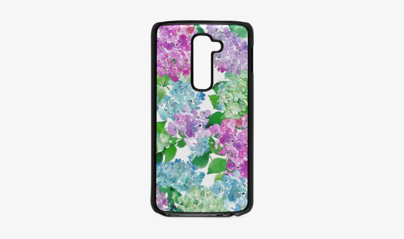 Watercolor Hydrangea Hard Case For Lg G2 - Interestprint Designed Laptop Shoulder Bag Watercolor, transparent png #1958782