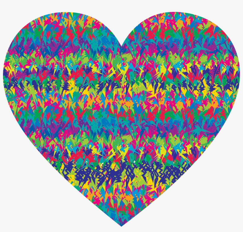 This Free Icons Png Design Of Prismatic 80s Heart, transparent png #1959266