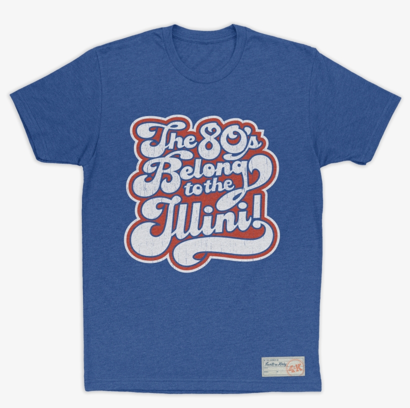 The 80's Belong To The Illini T-shirt, transparent png #1959637