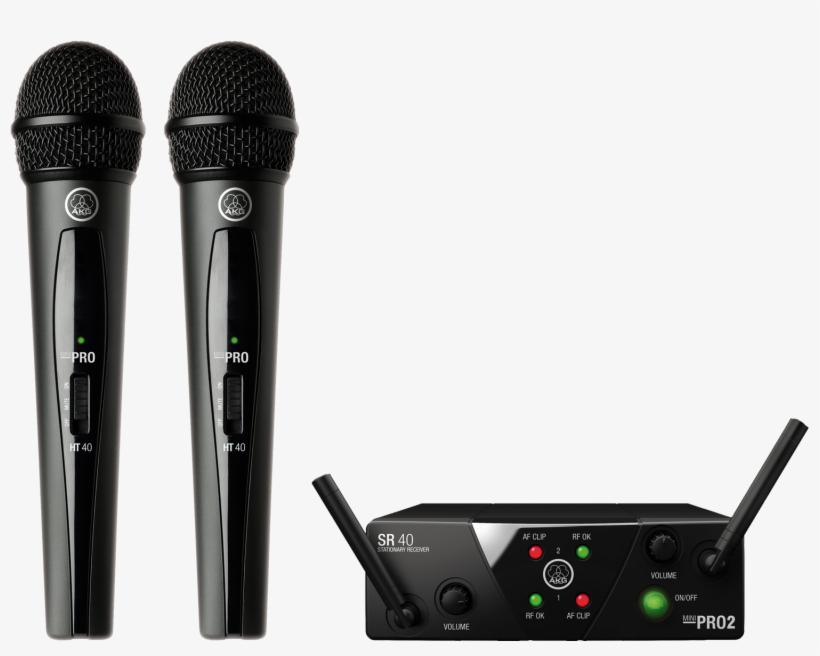 Wms40 Mini Dual Vocal Set - Akg Wms 40 Mini2 Vocal, transparent png #1960093