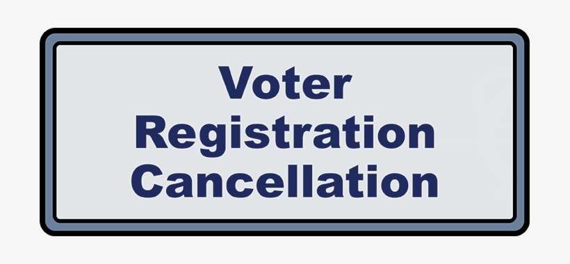 Voter Regcancel Button - Societies Registration Act Logo, transparent png #1960224