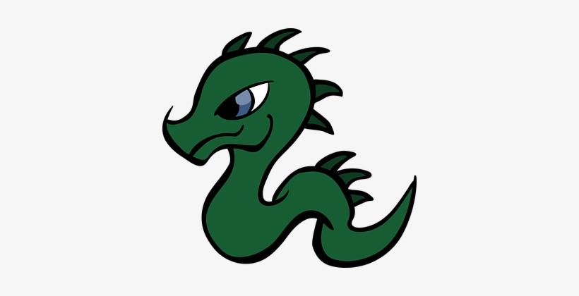 Dragon Cartoon Reptile Snake Baby Dragon D - Dragon Clipart, transparent png #1960258