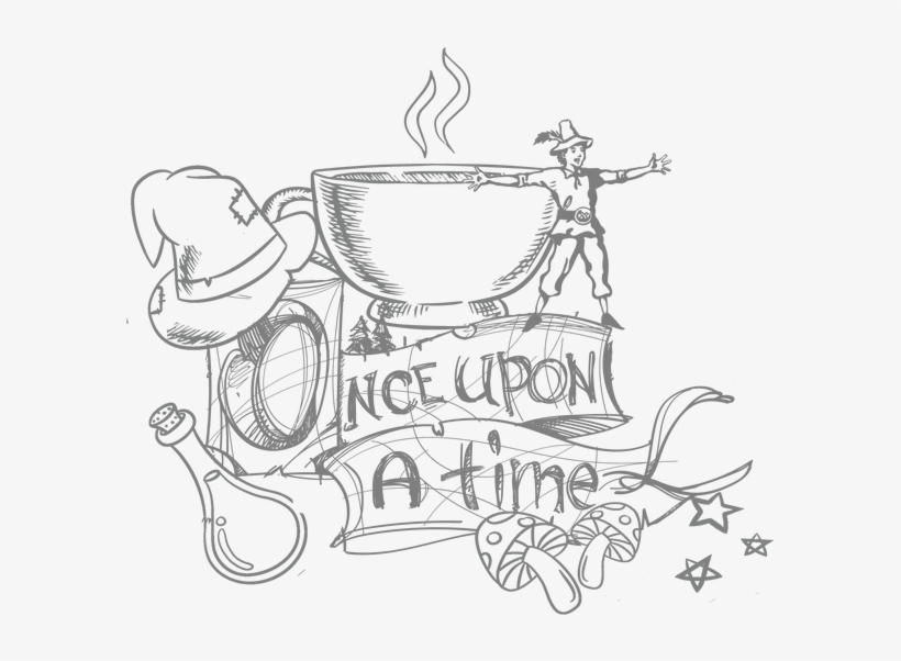 United-kingdom Tom Thumb - Once Upon A Time Fairy Tale Clipart Black And White, transparent png #1960659