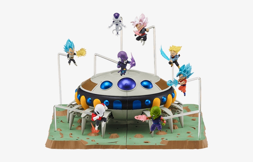 Introducing Dragon Stars Nano - Dragon Stars Nano Frieza And Frieza Spaceship Diorama, transparent png #1961019