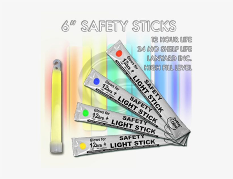 Wrapped 6" Safety Glow Stick - Safety Glow Sticks - Green, transparent png #1961494