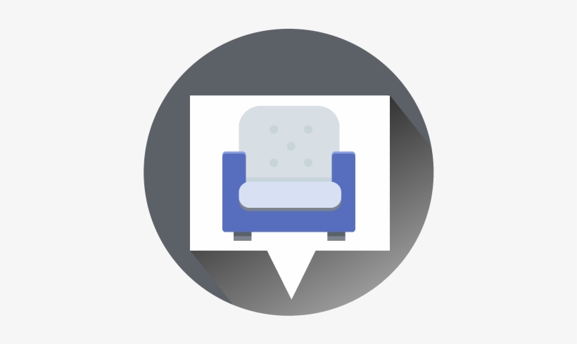 Arm Chair Flat Design - Chair, transparent png #1962345