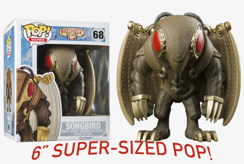 Songbird 6” Super Sized Pop Vinyl Figure Main Image - Bioshock Songbird Funko Pop, transparent png #1962437