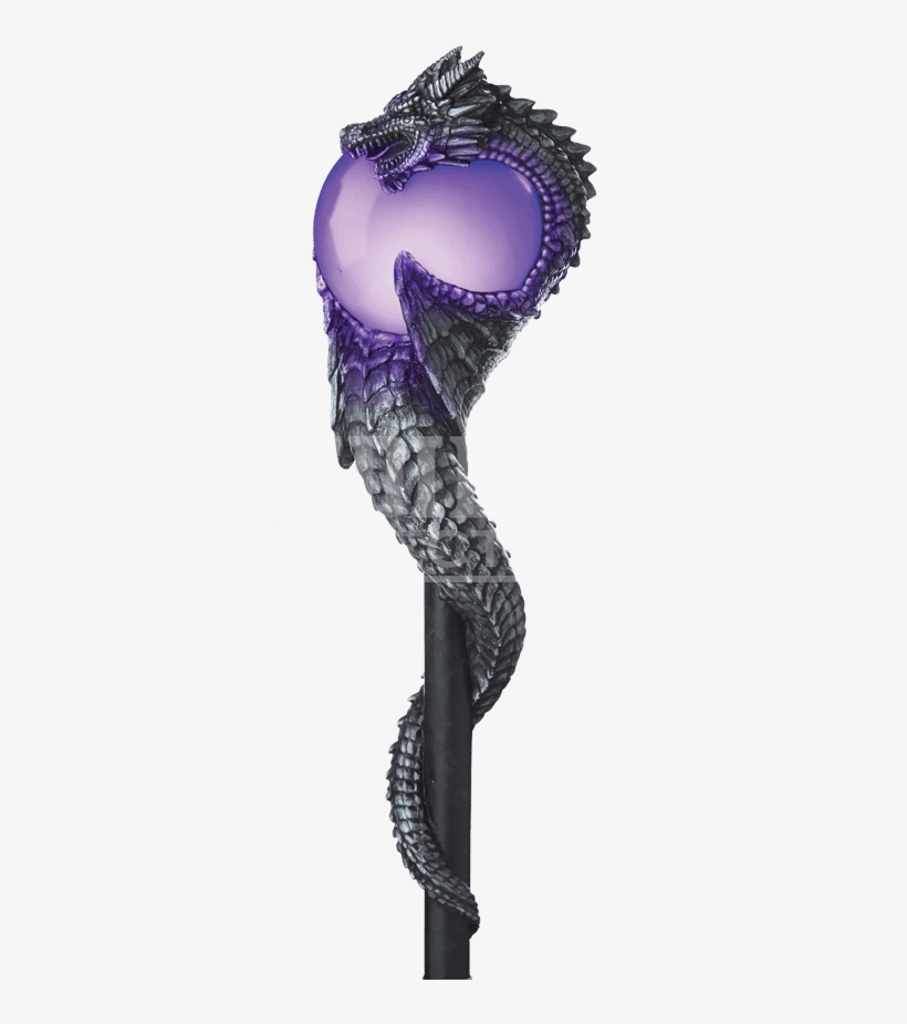 Wizard Dragon Orb Costume Staff - Baton Magique De Sorcier, transparent png #1962973