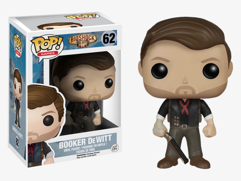 Booker Dewitt Pop Vinyl Figure - Funko Pop Bioshock, transparent png #1962992