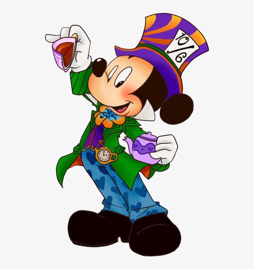 Mickey Mouse Pirate Back To - Mad Hatter Mickey Disney, transparent png #1963394