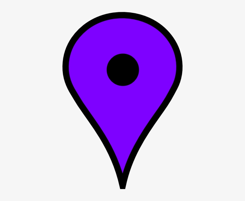 Map Clip Art At Clker Com Vector - Purple Heart, transparent png #1963823