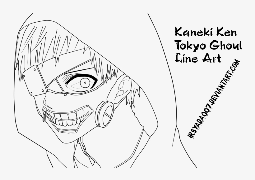 Kaneki Ken - Ken Kaneki Tokyo Ghoul Colouring Pages, transparent png #1963904