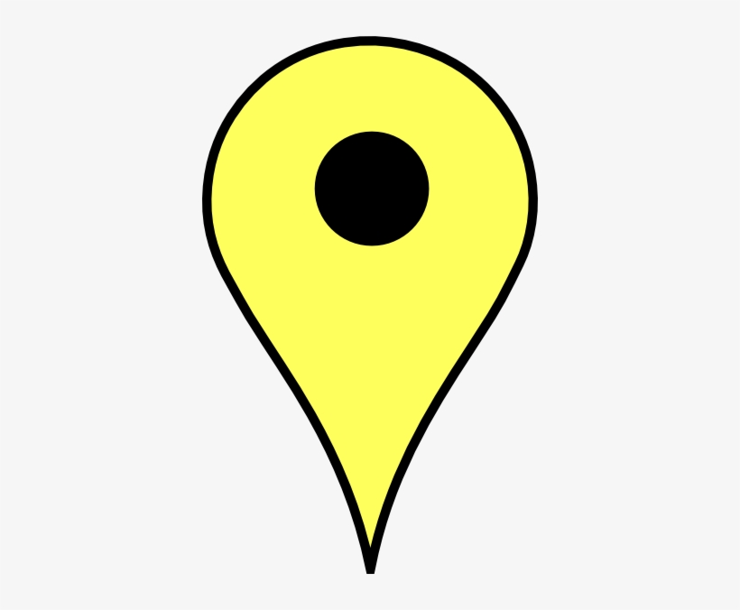 Marker Clipart Yellow - Google Maps Yellow Marker, transparent png #1963936