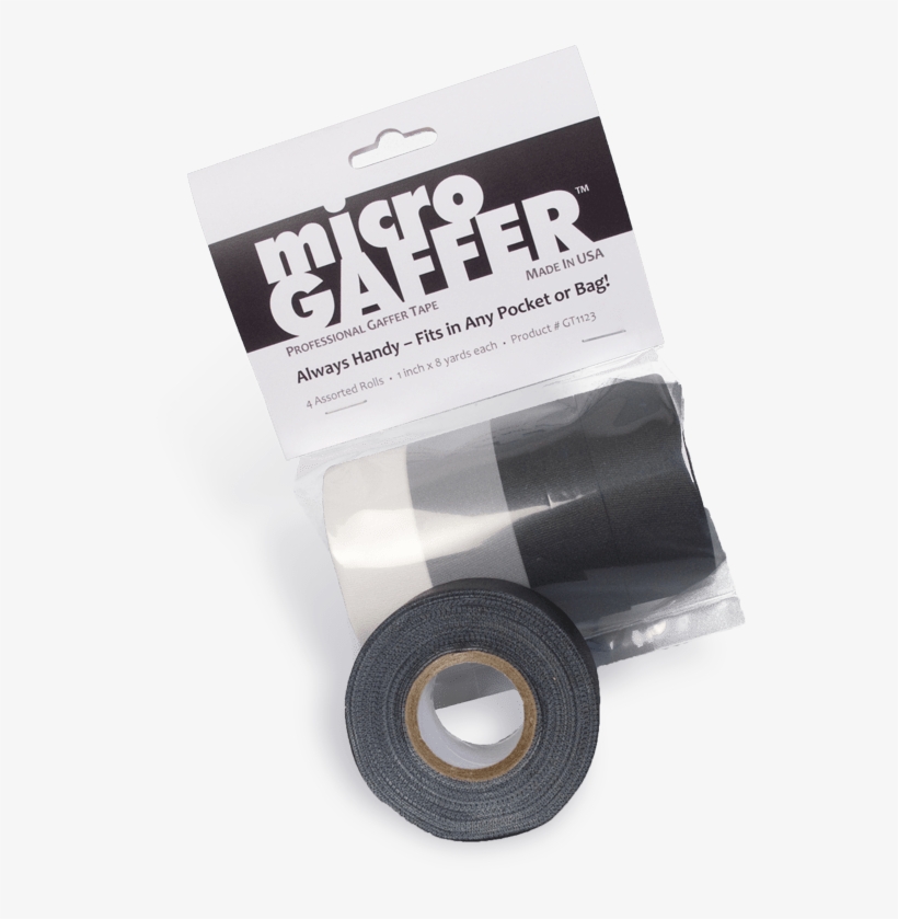 Microgaffer Packages Contain 4 Rolls Of Tape - Visual Departures Microgaffer Tape 1" X 8 Yd (4-pack), transparent png #1964088