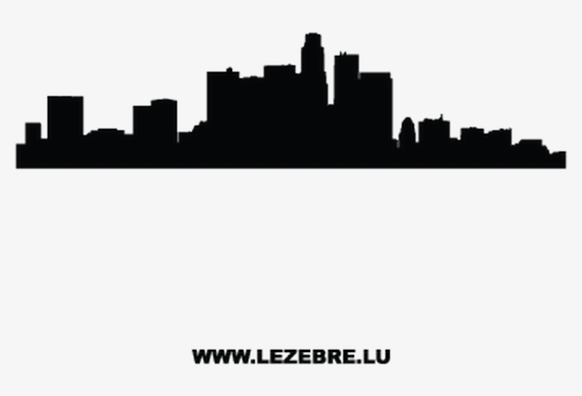 Los Angeles Skyline Silhouette Png Vector Black And - Los Angeles Skyline Png, transparent png #1964139