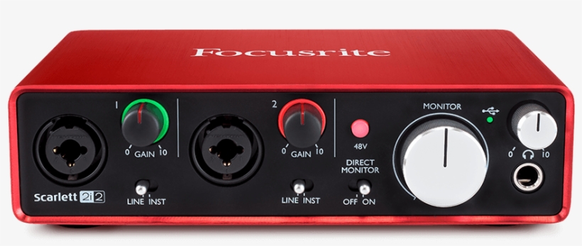 Scarlett 2i2 Hero - Focusrite Scarlett 2i2 2nd Gen, transparent png #1964194