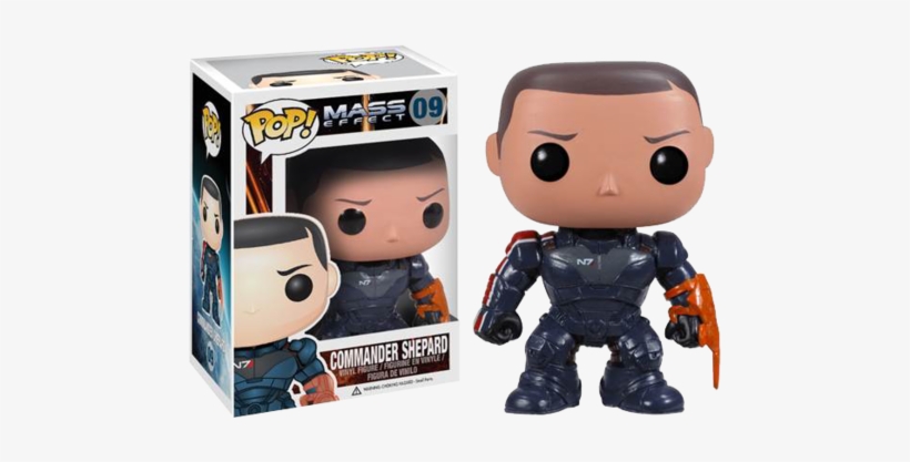 Mass Effect Funko Pop Commander Shepard - Mass Effect Funko, transparent png #1964641