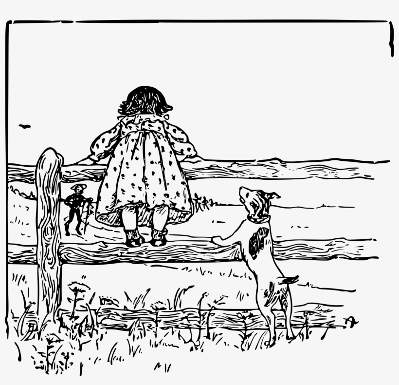 This Free Icons Png Design Of Kid And Dog, transparent png #1964671