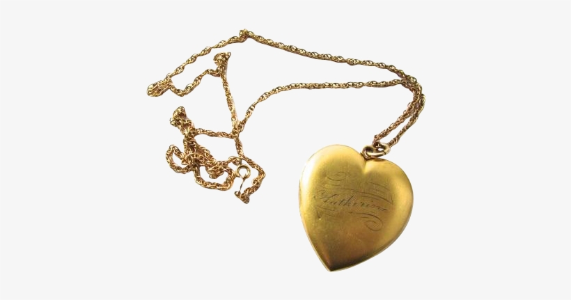 Heart Pendant Accessories Sticker - Gold Pendant Heart With Chain Png, transparent png #1965215