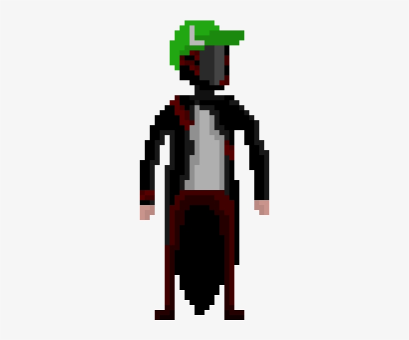 Guy In Luigi Hat - Pixel Art Shooting Animation, transparent png #1965239